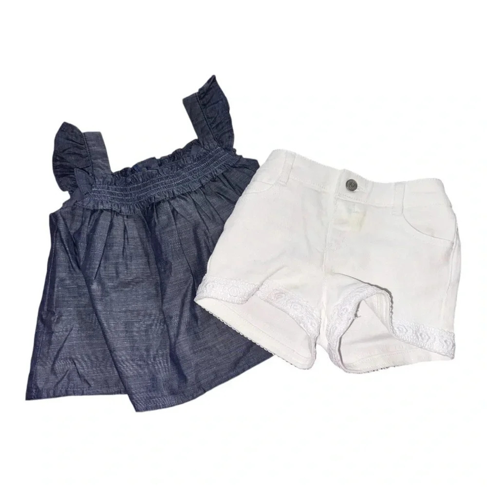 ⭐️NWT⭐️ Janie snd Jack shirt and shorts set. Size 12-18M